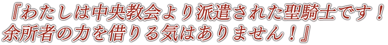 『ふーん、こっちに来る前は兵家業だったんだ、お兄さん。どうりで強いわけね』